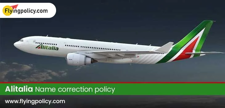 Alitalia Name Correction Policy